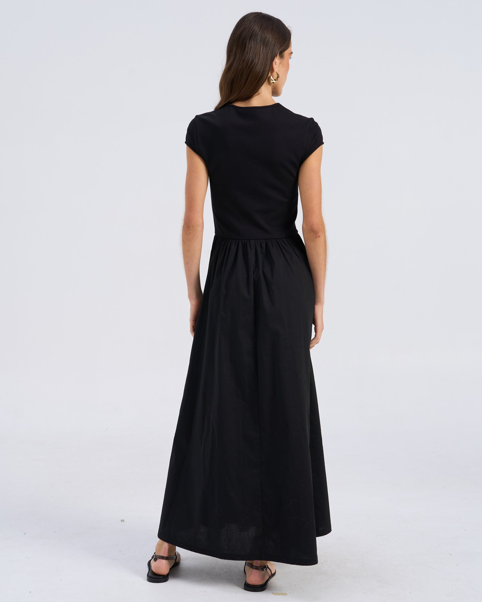 AWROSEMARY CAP SLEEVE MAXI DRESS